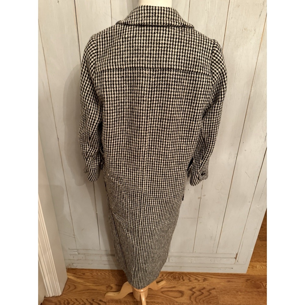 Vintage Yves Saint Laurent YSL Plaid Wool Coat Winter Longer Style Sz-36(4-6) - Picture 10 of 13